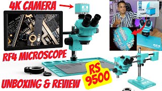 RF4 MICROSCOPE  RF4 RF7050TVP TRINOCULAR STEREO MICROSCOPE WITH 7X TO 50X CONTINUOUS ZOOM [upl. by Imot]