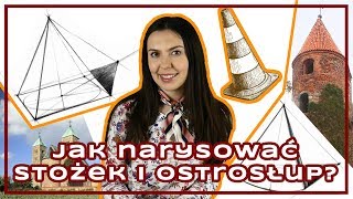 Jak narysować STOŻEK i OSTROSŁUP [upl. by Cut]