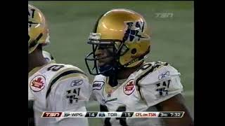 CFL 2011 WINNIPEG BLUE BOMBERS AT TORONTO ARGONAUTS [upl. by Platas]