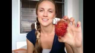 How to eat a Rambutan [upl. by Ahsihat]