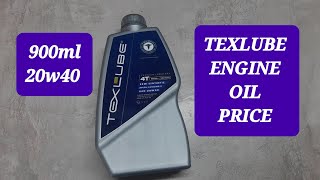 TEXLUBE ENGINE OIL 900ml 20w40 price Texlube oiltexspin bering [upl. by Notnats]