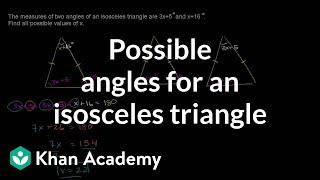 Another isosceles example problem  Congruence  Geometry  Khan Academy [upl. by Adore767]