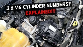 PENTASTAR 36 V6 CYLINDER NUMBERS NUMBERING DODGE CHRYSLER JEEP [upl. by Yendroc]