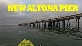 KAYAK FISHING THE NEW ALTONA PIER [upl. by Margareta320]