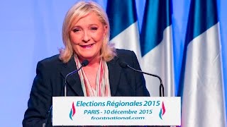 Discours de Marine Le Pen à Paris pour les élection régionales 2015 [upl. by Belayneh]