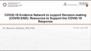 COVID19 Evidence Network to support Decisionmaking Resources to Support the COVID19 Response [upl. by Kucik]