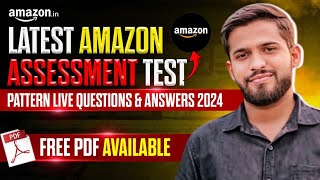 Amazon Assessment Test 2024 Latest Questions amp Answers  Free PDF Download [upl. by Artima700]