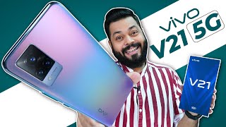 vivo V21 5G Unboxing amp First Impressions ⚡ 44MP OIS Selfie Dimensity 800U 64MP Camera amp More [upl. by Nnylak987]