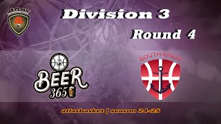 Atlasbasket  Div 3Round 4  BEER 365 vs SOUTH KINGS [upl. by Akimehs]