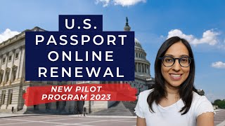 Renew your US passport ONLINE  Online Passport Renewal Update NEW program details [upl. by Maleen]