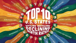 Top 10 U S States Battling Declining Birth Rates [upl. by Maryjo]