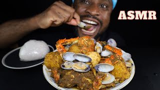 Mukbang Asmr SEAFOOD Palmnut Boil inspired by American Mukbangers [upl. by Nielsen]