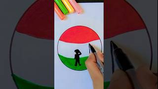 Tri colour drawing trending viral shorts batch shortsviral youtubeshorts india republicday [upl. by Adao]