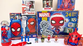 Marvel Spiderman Santa Review  Crazy RC Spider Bot  Christmas Funko Advent Calendar  Snow Globe [upl. by Itirahc]