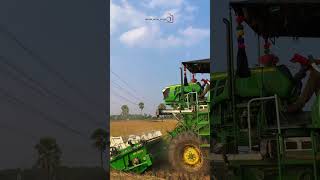 John Deere harvester 5050 tractor ka dam tractor 4wd tractorgurusubhashortvideos [upl. by Maddox]