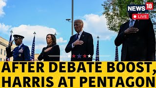 Pentagon 911 Memorial  Biden amp Kamala Harris Visit Sep 11 Site Live  Kamala Harris News  US News [upl. by Chilt]