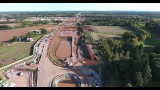 HS2 Route Kenilworth  Coventry gap  October 2024 [upl. by Ahsima]