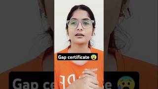 Gap certificate required in Ayush counseling 😱full video on my channelyoutubeshortsayushadmission [upl. by Yreva]