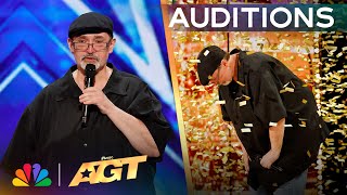 Richard Goodall Receives The GOLDEN BUZZER For quotDont Stop Believinquot  Auditions  AGT 2024 [upl. by Mullen]