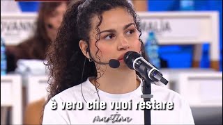 È VERO CHE VUOI RESTARE Alessandra Amoroso  Martina amici 23 [upl. by Sined]