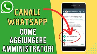 Come aggiungere più amministratori al Canale Whatsapp [upl. by Sher]