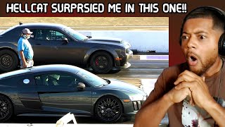 Muscle Cars VS Supercars DRAG RACE  REACTION [upl. by Babby]