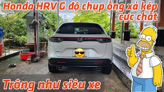 Honda HRV G độ chụp ống xả kép cực chất  Trông như siêu xe Porsche Macan [upl. by Xaviera]