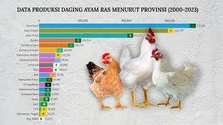 Data Produksi Daging Ayam RAS Potong Menurut PROVINSI 20002023 [upl. by Emmalynne963]