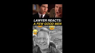 Tom Cruise vs Jack Nicholson 😹 Lawyers Reaction to A Few Good Men Scene Part 10 [upl. by Llenor860]