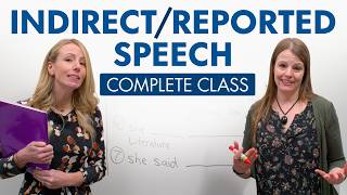 Learn English Grammar INDIRECT SPEECH REPORTED SPEECH [upl. by Deering]