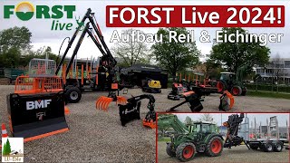 FORST Live 2024 Aufbau des Reil amp Eichinger Standes  BMF Rückewagen [upl. by Adlitam]