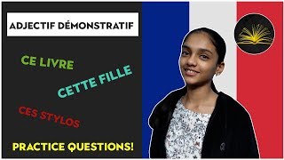 Learn French  Adjectif Démonstratif [upl. by Adnhoj]