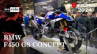 BMW F450 GS Concept  LIVE da EICMA 2024 [upl. by Akemed]