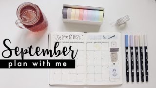 plan with me  september bullet journal setup [upl. by Lombardy740]