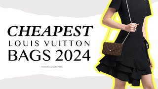 12 CHEAPEST🔥 Louis Vuitton Bags 2024  Hymmes Luxury Vlog [upl. by Ramirol]