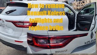 How To Remove Renault Koleos Taillights And Replace The Bulbs XZG 20162023 [upl. by Dlanigger]