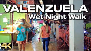 Night Scenes from VALENZUELA CITY  Walking Tour 4K [upl. by Anile]