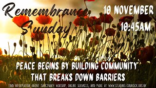 Sunday service for 10 November 2024  Remembrance Sunday [upl. by Eelaroc]