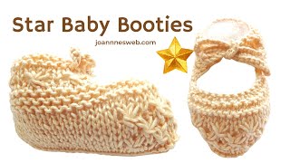 Baby Booties Knitting Pattern Tutorial [upl. by Rehpotsirahc]