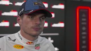 Max Verstappen Post FP2 Interview  Singapore GP24 [upl. by Pattani887]