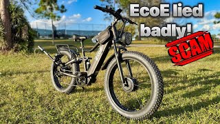 I Got Screwed By EcoE  This EBike Was Supposed To Do 50MPH [upl. by Flatto]