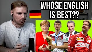 Reaction To German Celebrities Speaking English [upl. by Obed296]