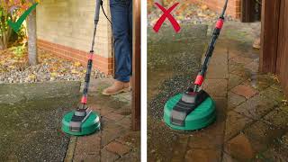 Bosch AquaSurf 280 Patio Cleaner  Product Assembly amp Do and Dont [upl. by Skippy]