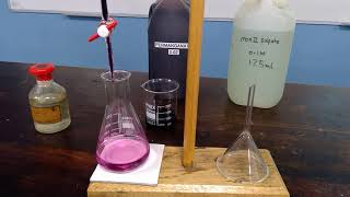 Redox Titration between MnO4 and Fe2 [upl. by Adaven901]