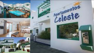 Celeste Apartments Costa Teguise Lanzarote Tour [upl. by Nauqat]