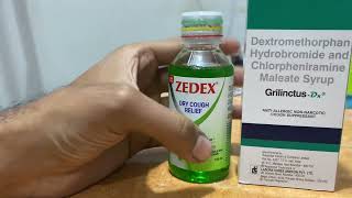 Zedex dry cou￼gh syrup use in Hindi grilinctus syrup use in Hindi fact [upl. by Walli100]