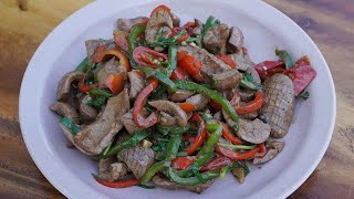 Fried Pork Kidneys Recipe  Kdeb Cooking [upl. by Alakcim]