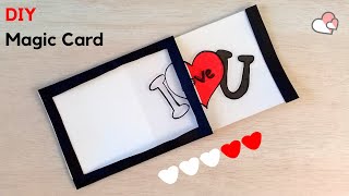 How to Make Magic Card  DIY Slider Card  AV VISUALS [upl. by Doehne]