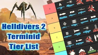 The ULTIMATE Helldivers 2 Terminid Stratagem Tier List [upl. by Notsirhc111]