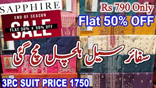 Sapphire Sale Stitched amp unstitched Flat 50 amp 30 OFF Entire Collection  Sapphire Sale [upl. by Onida71]